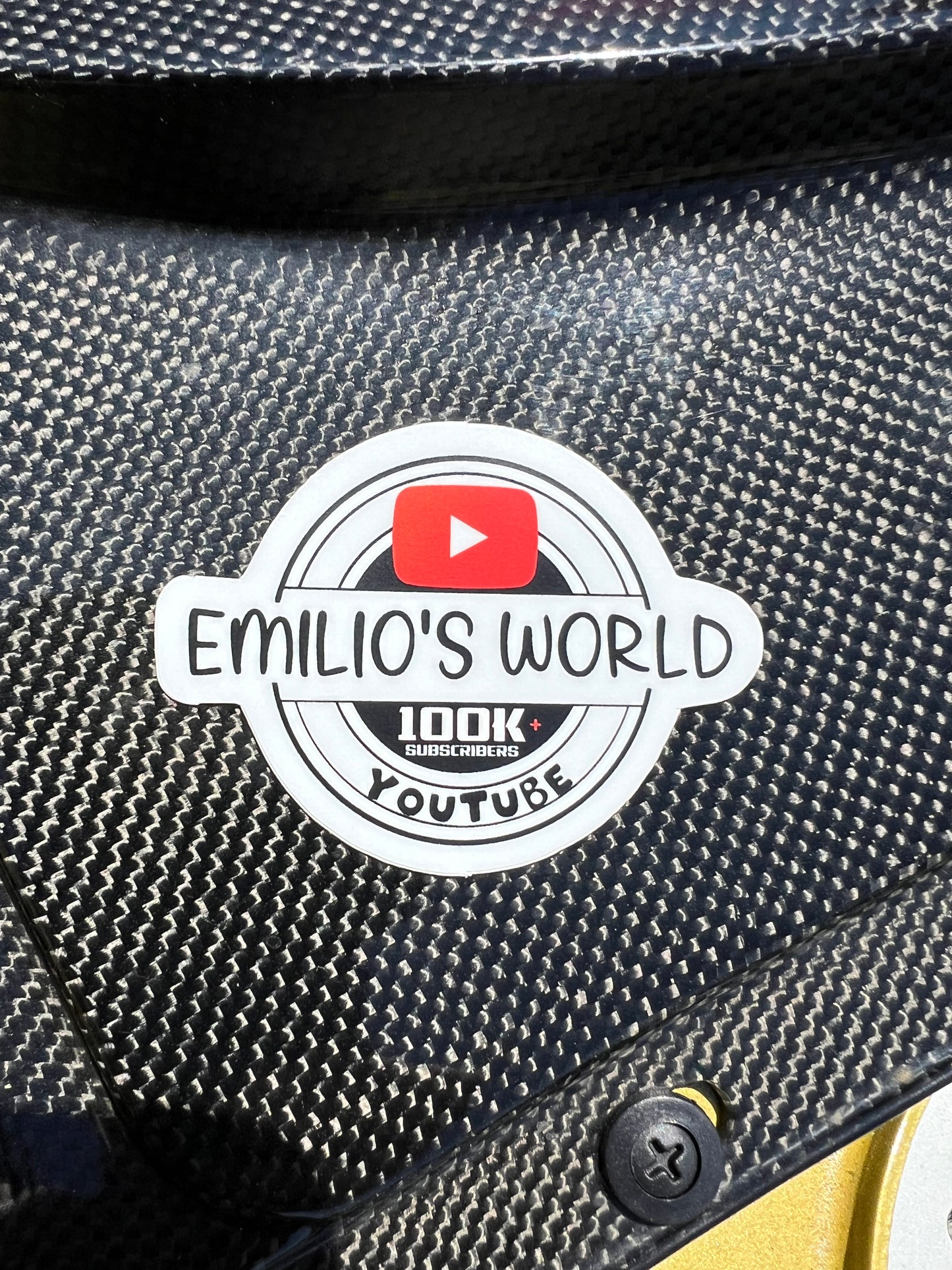 100k sub E WORLD Slap Sticker (1 Entry )