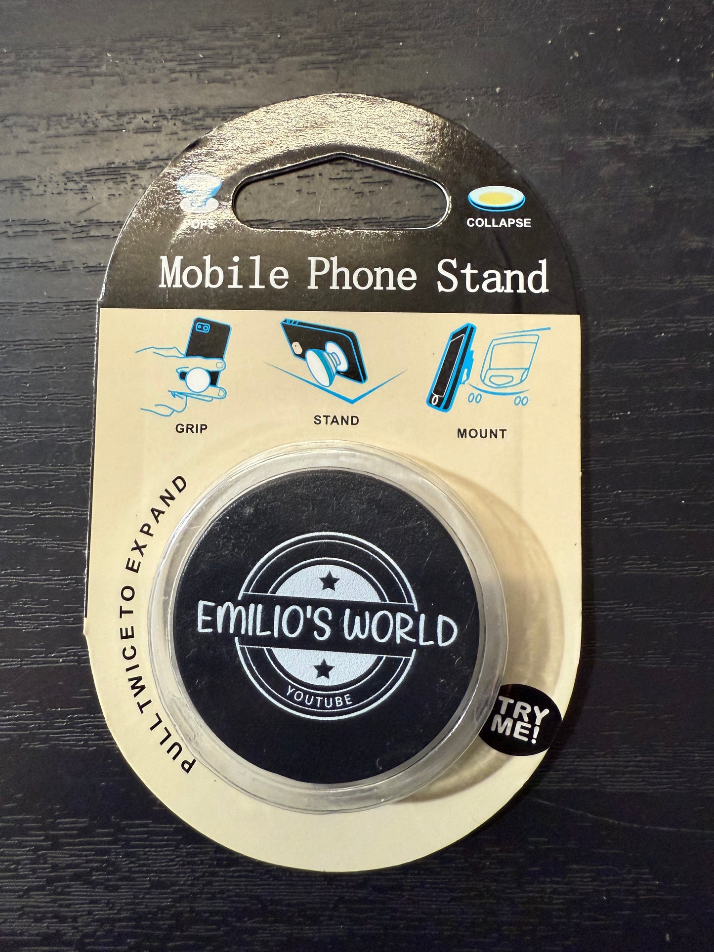 Emilio's World POP SOCKET! (2 Entries)